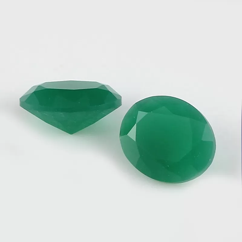 Oval Cut Malay Jade Color Glass