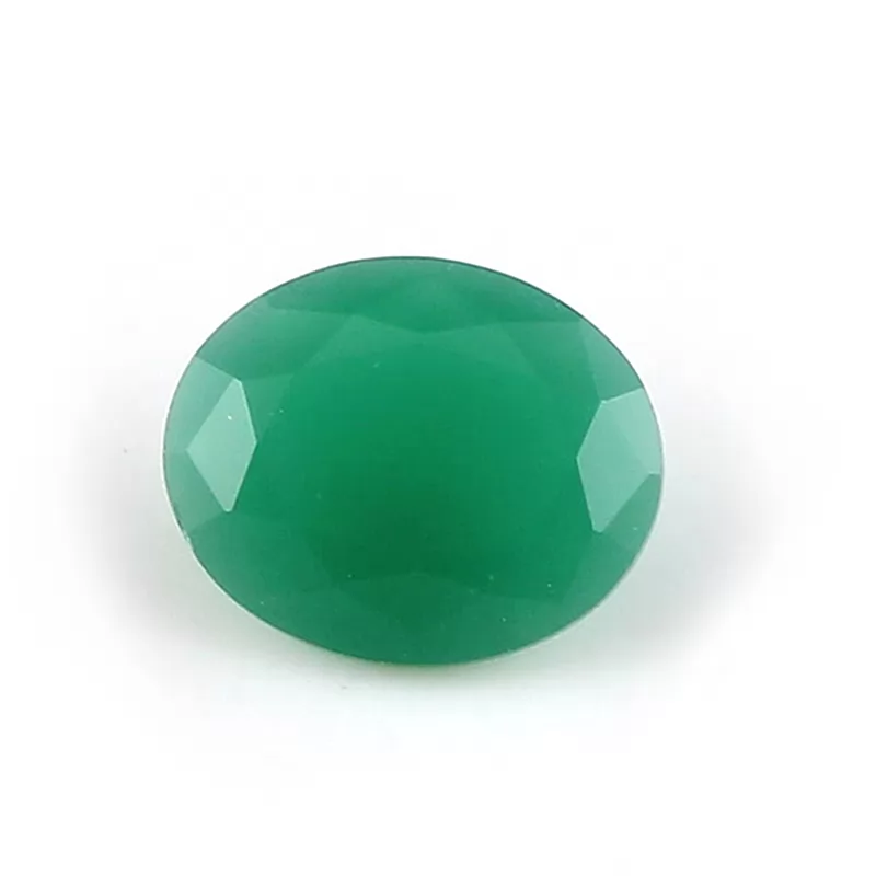 Oval Cut Malay Jade Color Glass