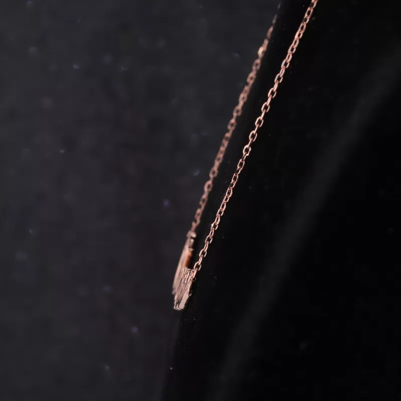 14K Rose Gold letter Necklace