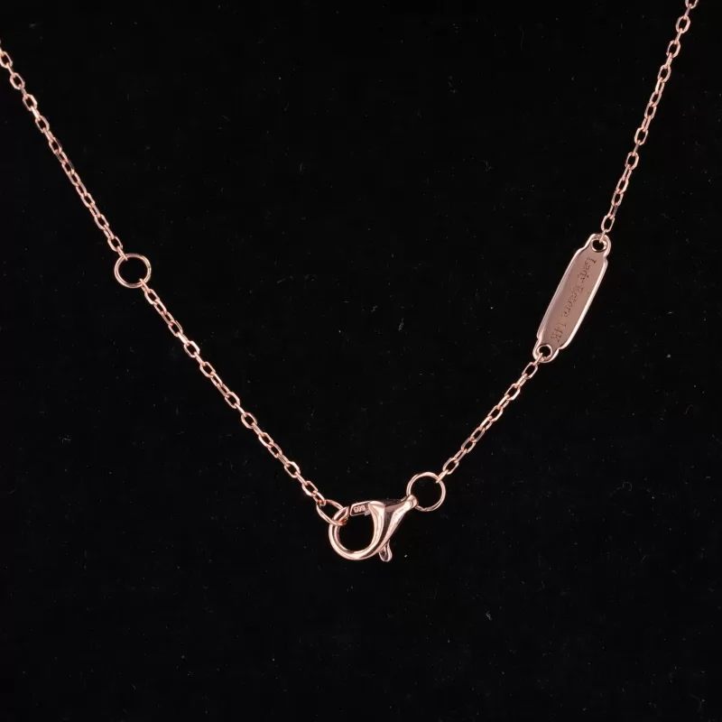 14K Rose Gold letter Necklace