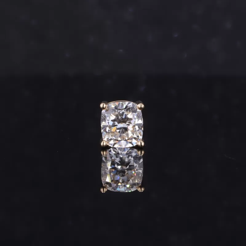 6.3×6.9mm Cushion Cut Lab Grown Diamond 14K Gold Diamond Pendant