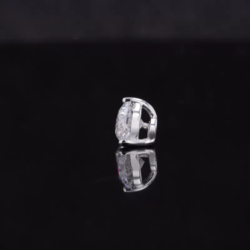 4.8×5mm Heart Cut CVD Lab Grown Diamond 9K White Gold Diamond Pendant