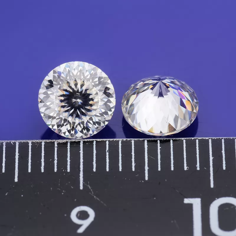 DEF Color Round Portuguese Cut Moissanite Diamond