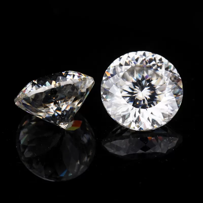 DEF Color Round Portuguese Cut Moissanite Diamond