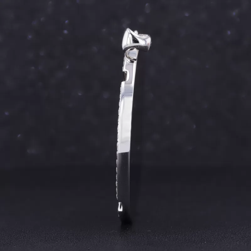 1.5mm Round Brilliant Cut Moissanite Diamond S925 Sterling Silver Pendant