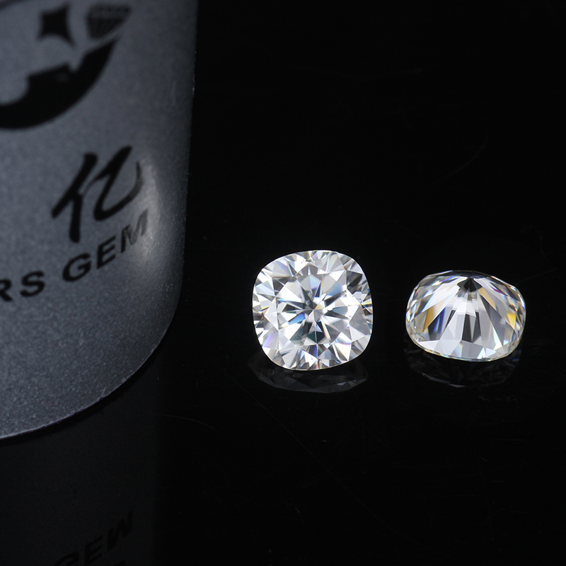 6x6mm Cushion Cut DEF Color Moissanite