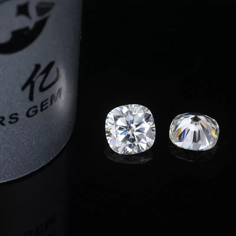 6x6mm Cushion Cut DEF Color Moissanite