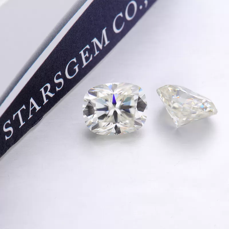 8×10mm Long Cushion Cut GH Color Moissanite