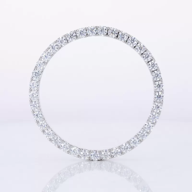 2.8mm Round Brilliant Cut Moissanite S925 Sterling Silver Diamond Bracelet