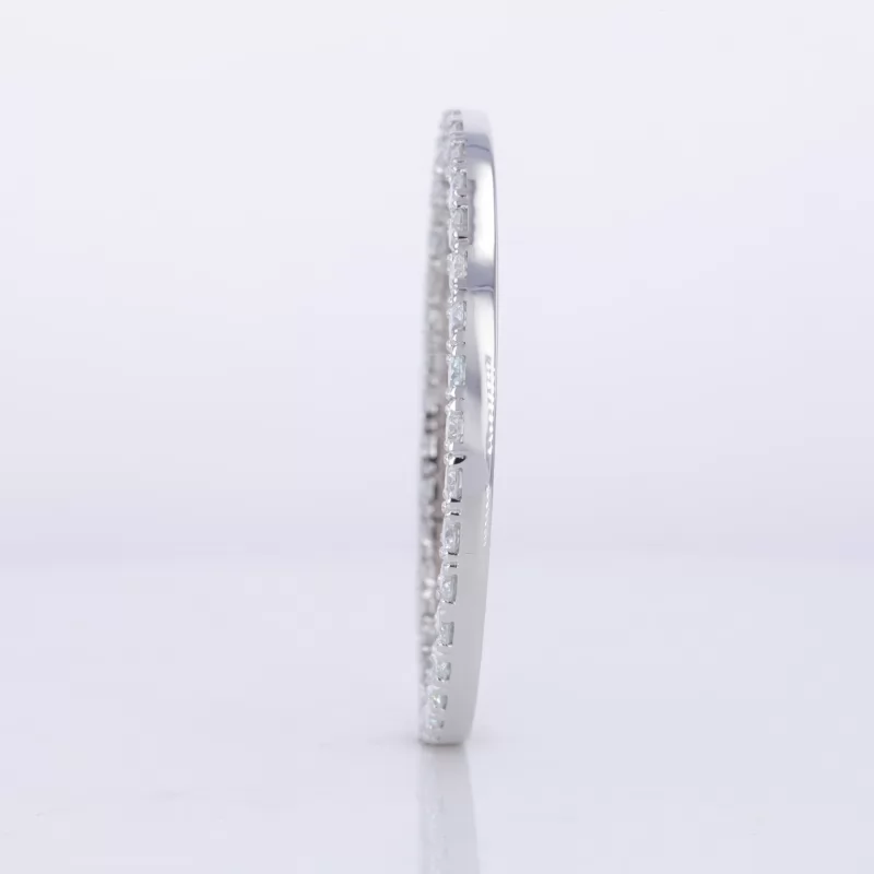 2.8mm Round Brilliant Cut Moissanite S925 Sterling Silver Diamond Bracelet