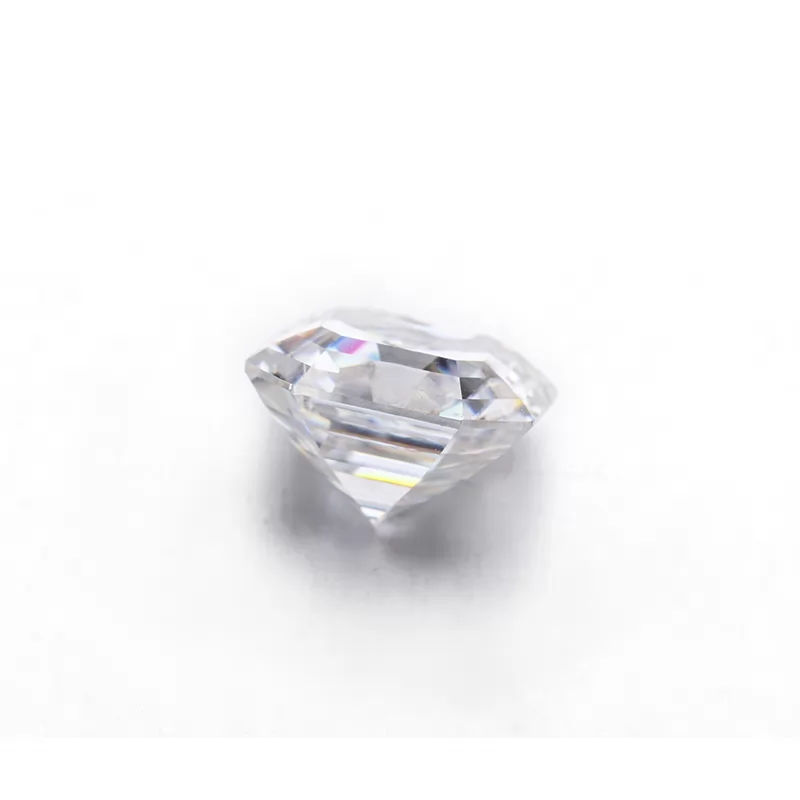 GH Asscher Cut Moissanite