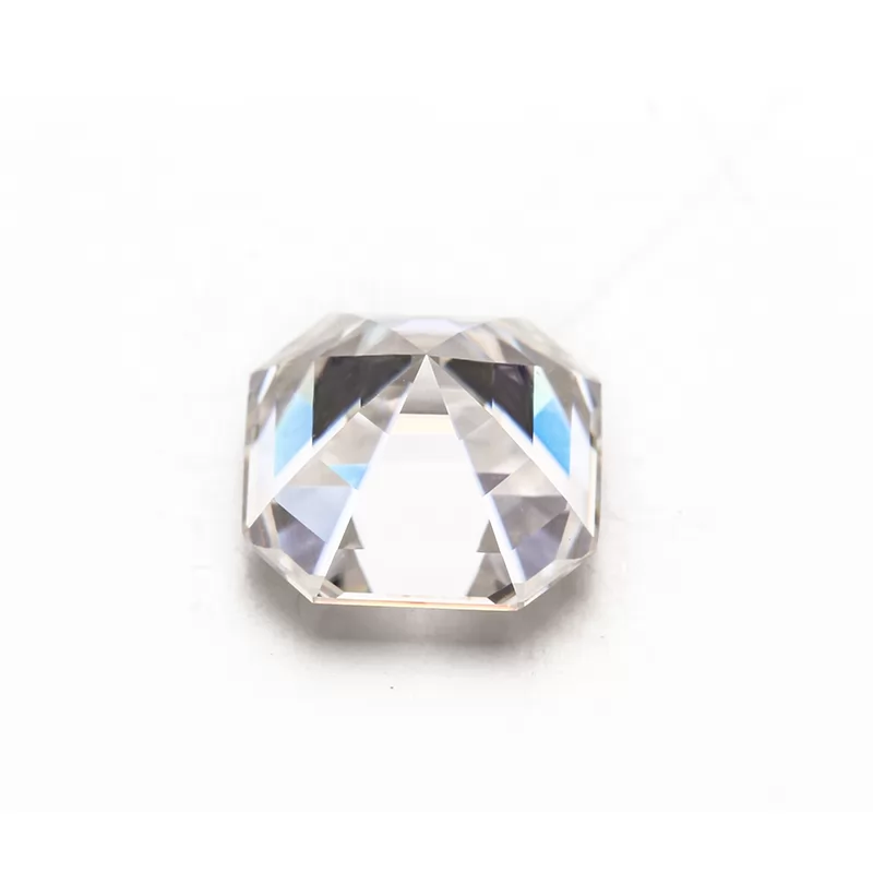 GH Asscher Cut Moissanite