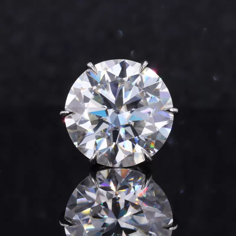 Round Brilliant Cut Moissanite PT950 Diamond Pendant