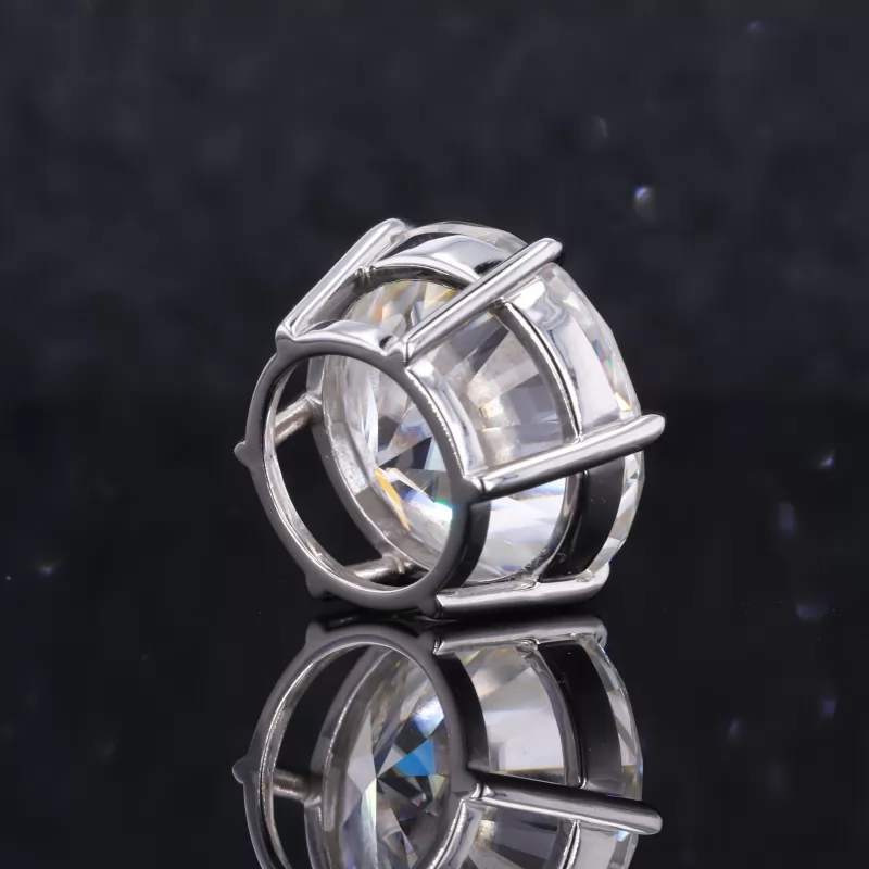 Round Brilliant Cut Moissanite PT950 Diamond Pendant