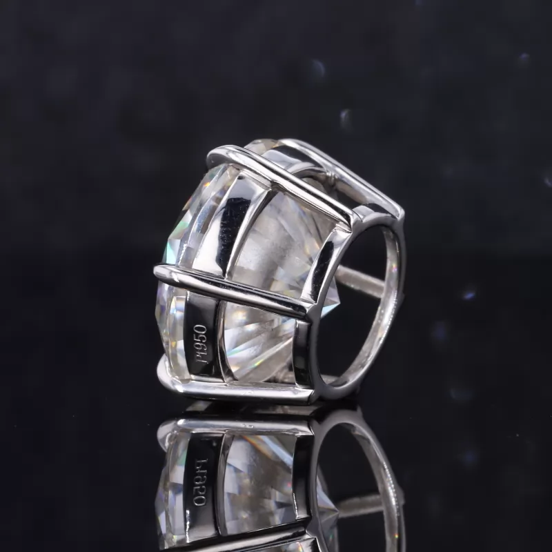 Round Brilliant Cut Moissanite PT950 Diamond Pendant