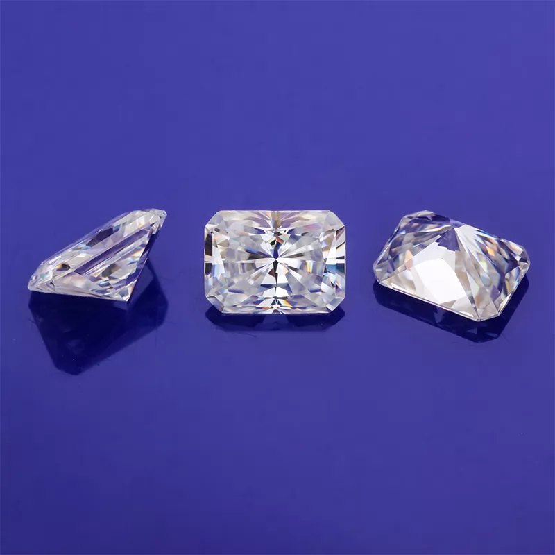 6×8mm Radiant Cut DEF Color Moissanite