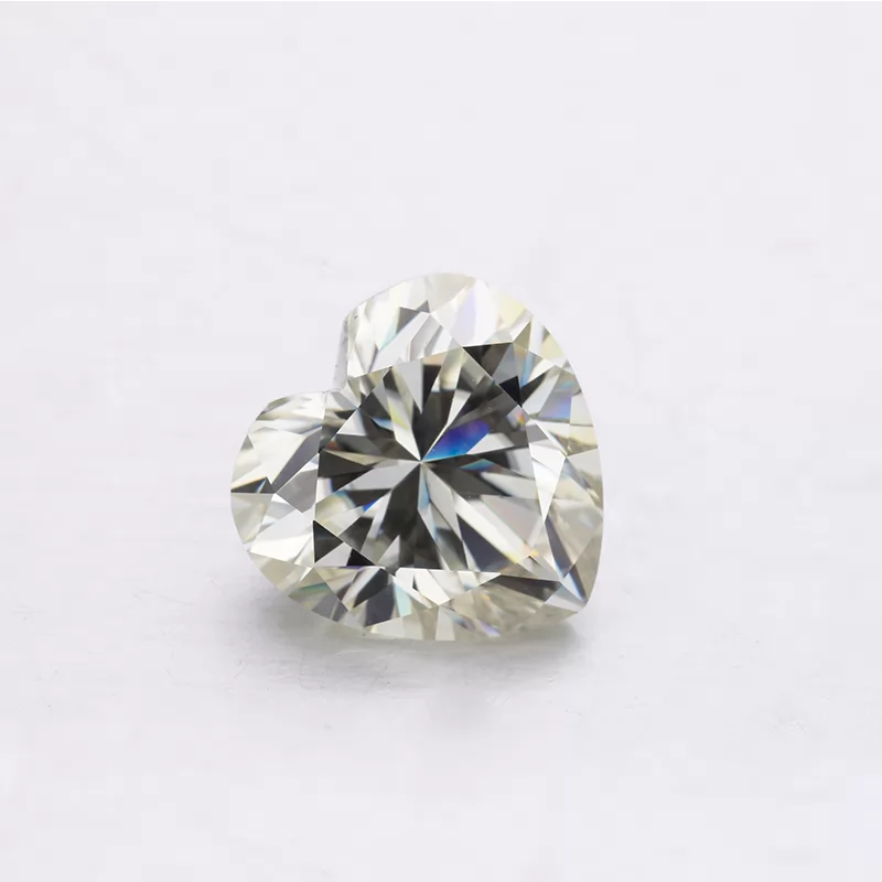 IJ Color Heart Cut Moissanite