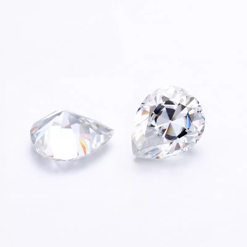 Pear Shape Old Mine Cut Moissanite