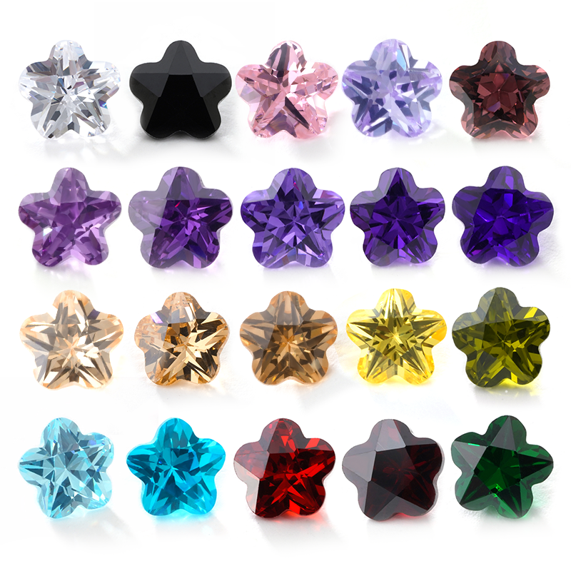 Flower Shape Cubic Zirconia