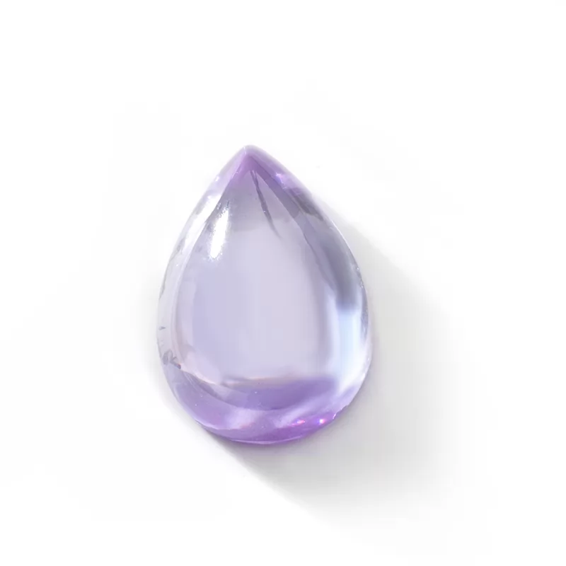 Lavender Color Pear Shape Flat Back Cabochon Cubic Zirconia