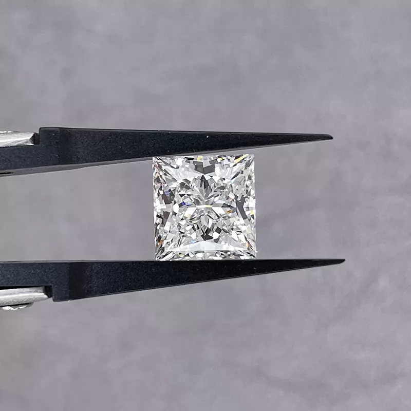 5.11ct F VS2 Princess Cut IGI CVD Lab Grown Diamond