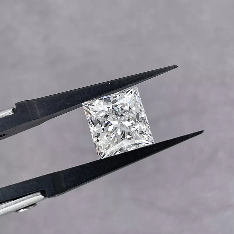 5.11ct F VS2 Princess Cut IGI CVD Lab Grown Diamond