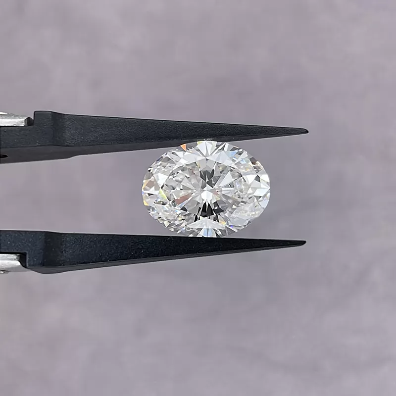 4.17ct E VS2 Oval Cut IGI CVD Lab Grown Diamond