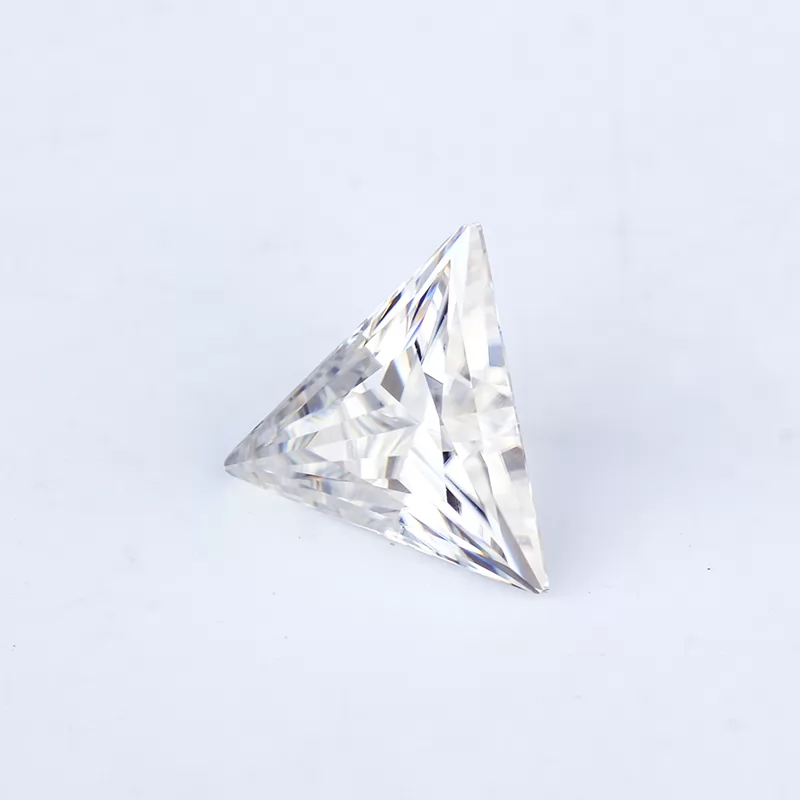 DEF Color Triangle Cut Moissanite Stone