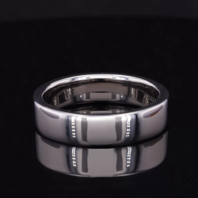 S925 Sterling Silver Slightly Flat Comfort Fit Wedding Ring