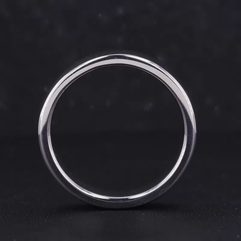 S925 Sterling Silver Slightly Flat Comfort Fit Wedding Ring