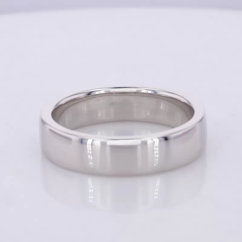 S925 Sterling Silver Slightly Flat Comfort Fit Wedding Ring