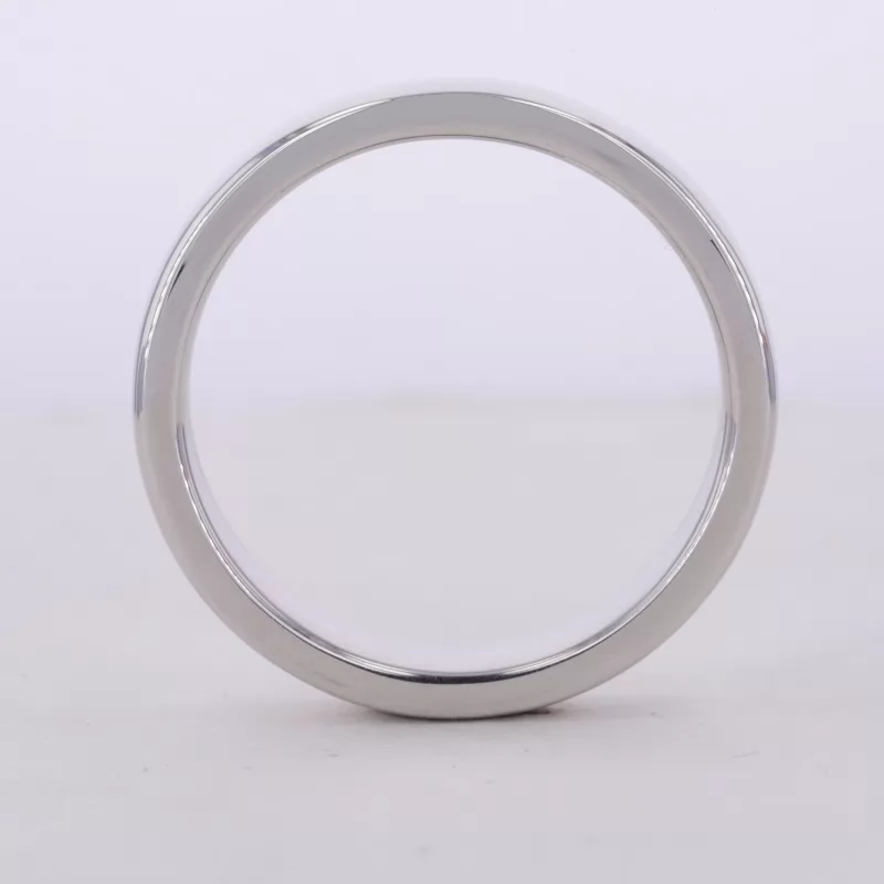 S925 Sterling Silver Slightly Flat Comfort Fit Wedding Ring