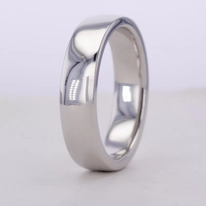 S925 Sterling Silver Slightly Flat Comfort Fit Wedding Ring