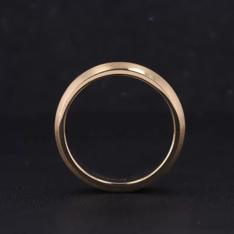 14K Yellow Gold Slightly Domed Comfort Fit Wedding Ring