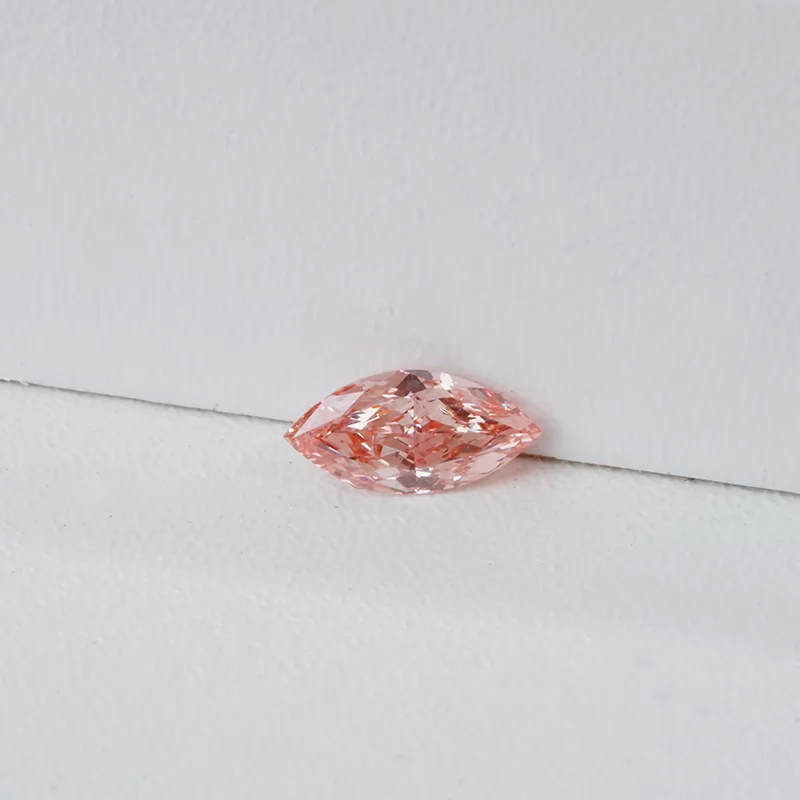 0.305ct Marquise Cut Pink Color HPHT Lab Grown Diamond