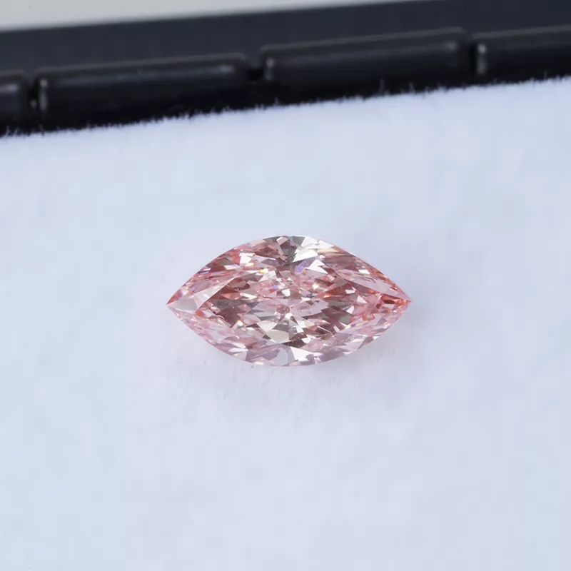 Pink Color 4.5×8.5mm Marquise Cut HPHT Lab Grown Diamond