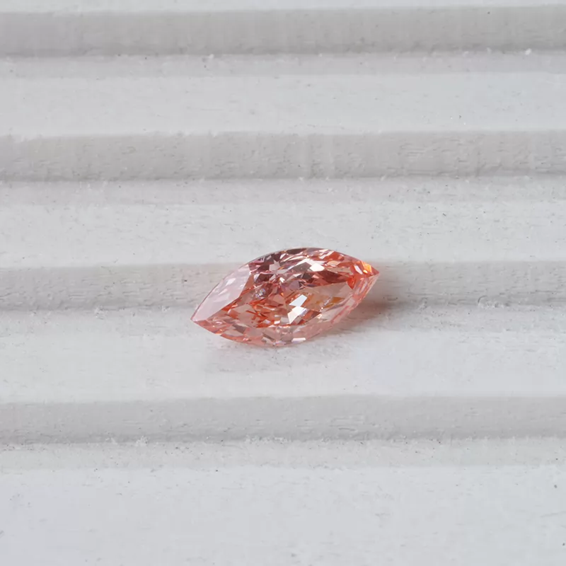Pink Color 3.2×6.6mm 0.305ct Marquise Cut HPHT Lab Grown Diamond