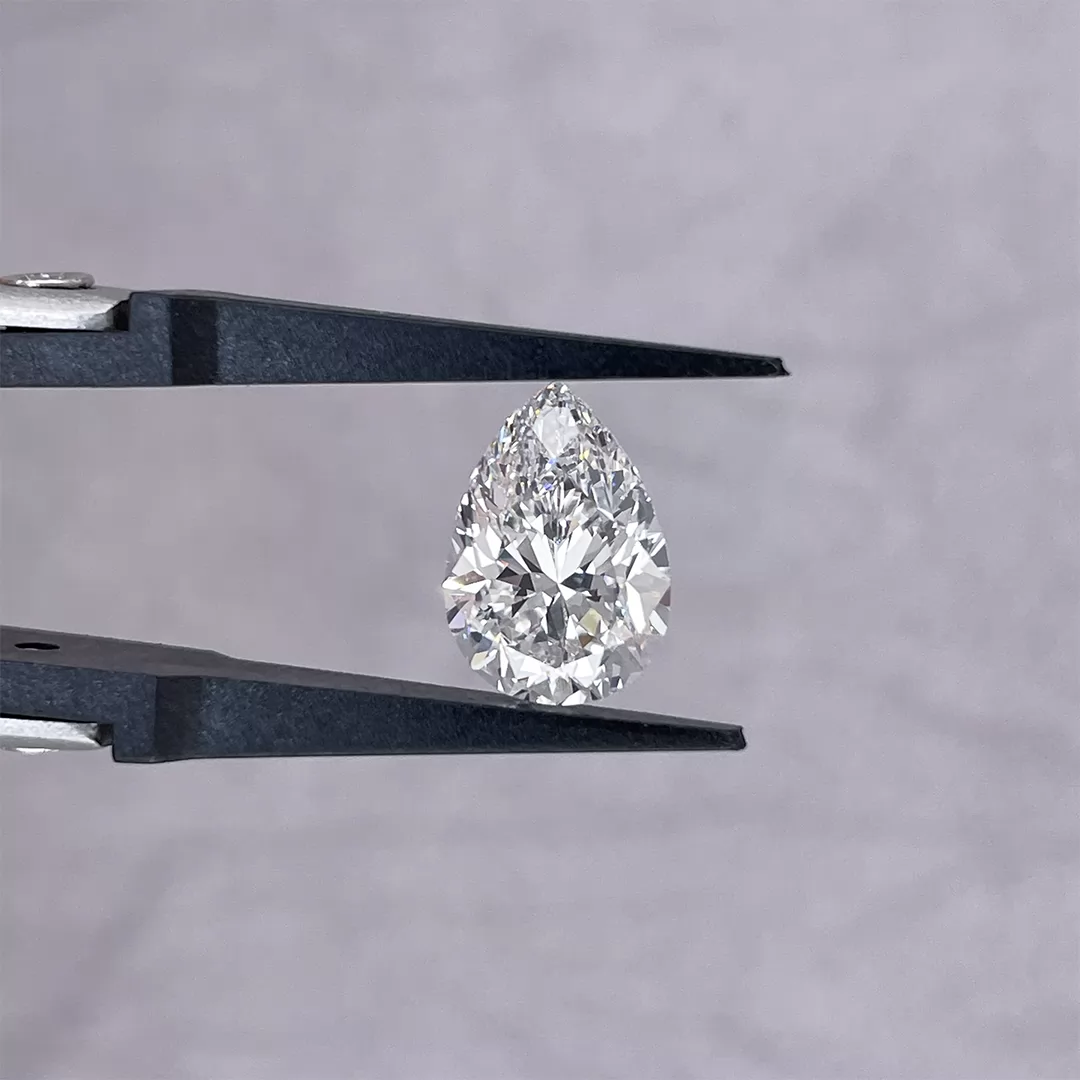 3.51ct G VS1 Pear Cut IGI CVD Lab Grown Diamond