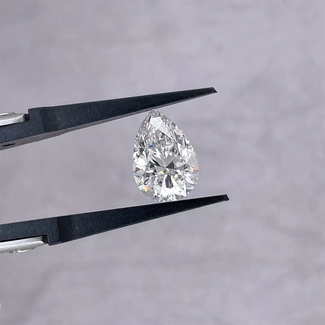 3.51ct G VS1 Pear Cut IGI CVD Lab Grown Diamond