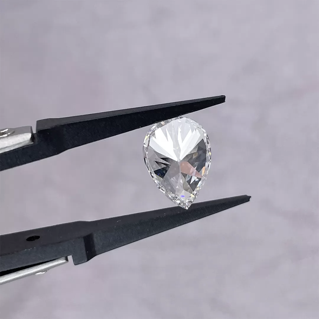 3.51ct G VS1 Pear Cut IGI CVD Lab Grown Diamond