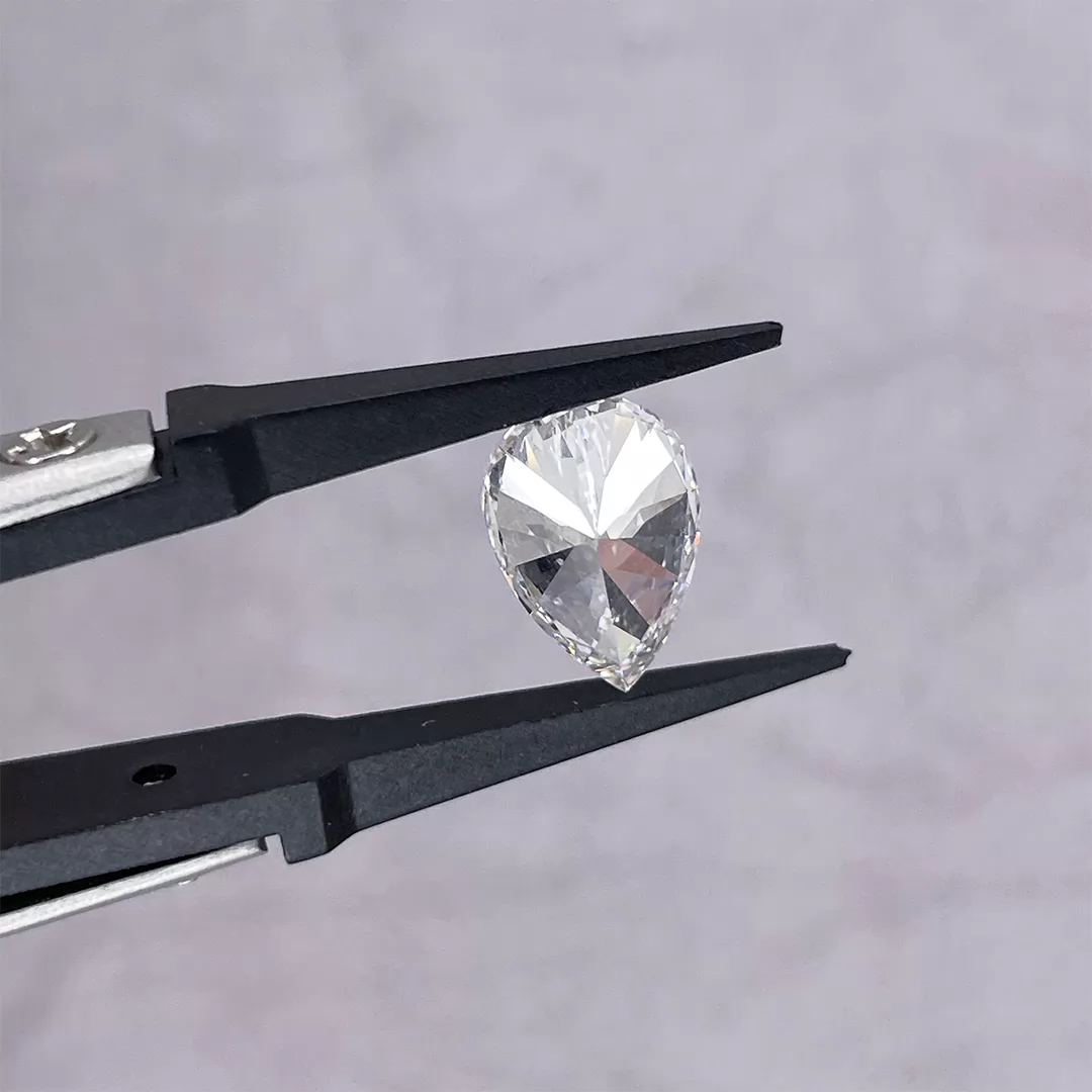 3.51ct G VS1 Pear Cut IGI CVD Lab Grown Diamond