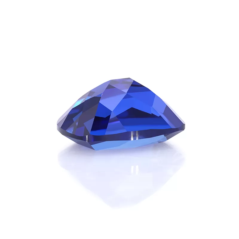 Royal Blue Color Cushion Cut Lab Grown Sapphire