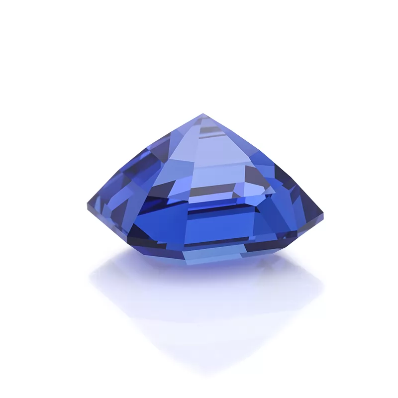 Royal Blue Color Asscher Cut Lab Grown Sapphire