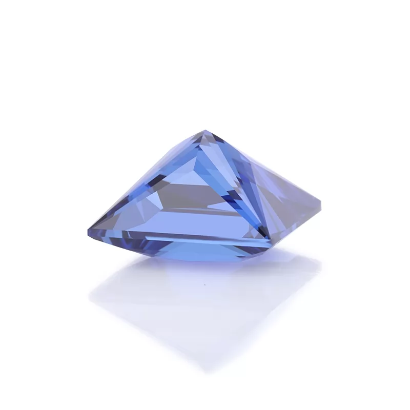 Royal Blue Color Princess Cut Lab Grown Sapphire