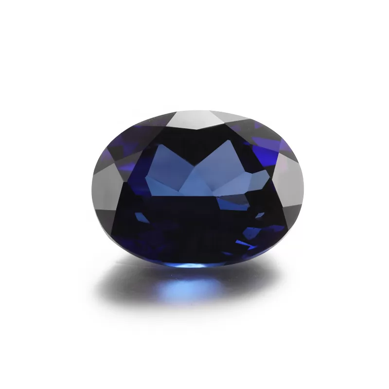 Royal Blue Color Oval Cut Lab Grown Sapphire