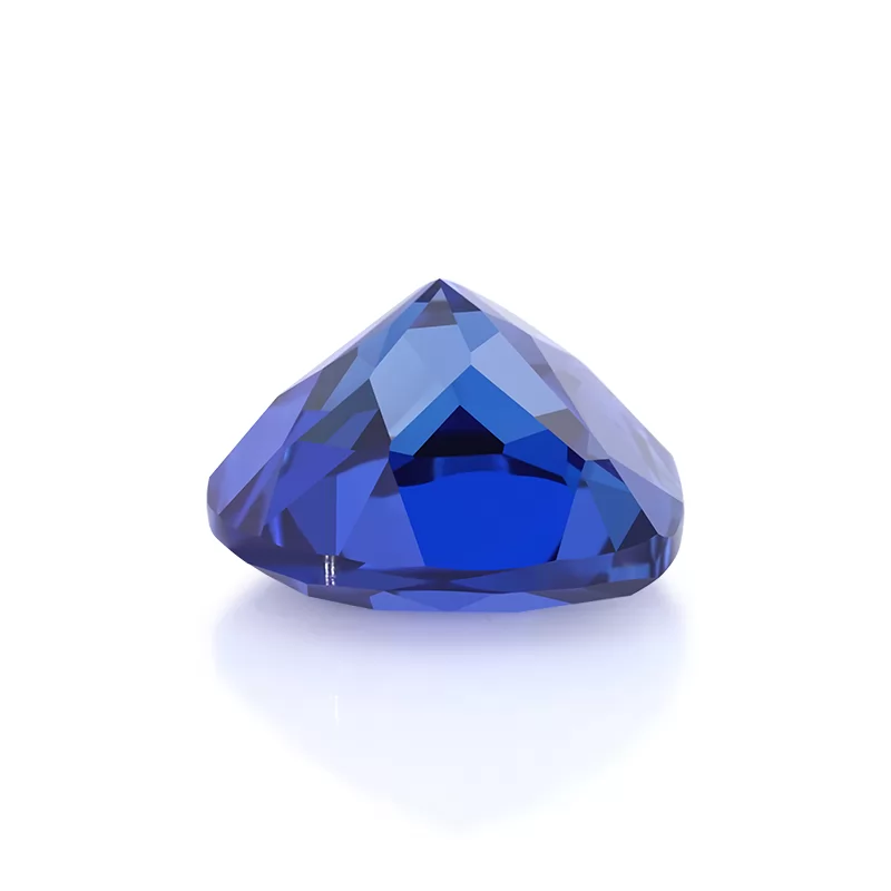 Royal Blue Color Heart Cut Lab Grown Sapphire