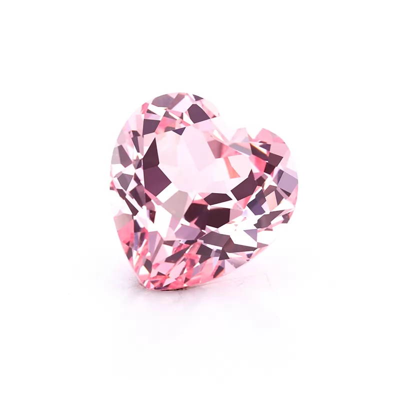 Sukura Pink Color Heart Cut Lab Grown Sapphire