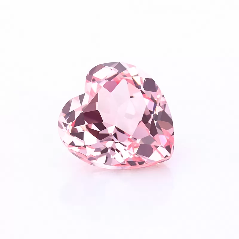 Sukura Pink Color Heart Cut Lab Grown Sapphire