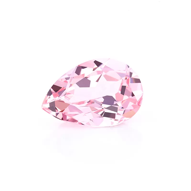 Sukura Pink Color Pear Cut Lab Grown Sapphire