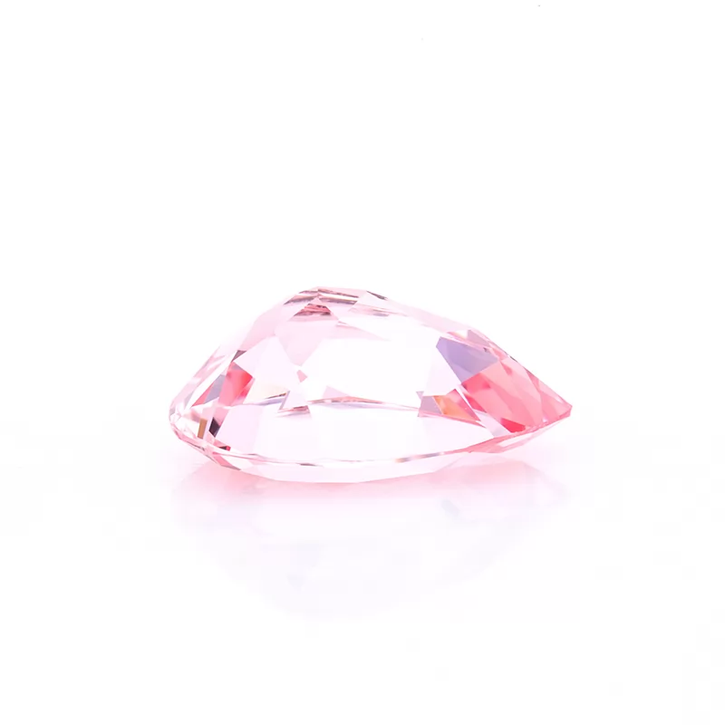 Sukura Pink Color Pear Cut Lab Grown Sapphire
